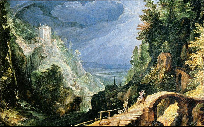 Paul Bril Mountain landscape France oil painting art